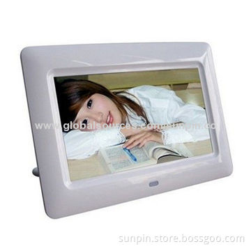 7-inch Multifunction Digital Photo Frame with 480*234 Resolution, Built-in memory from 16MB to 32MB